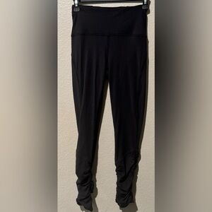 Lululemon Black bottom ruffled Leggings